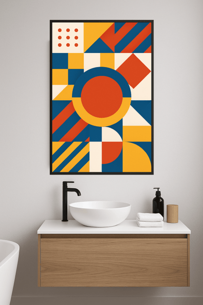 Kolorowa Geometria w Abstrakcyjnej Sztuce - CasaNookDecor