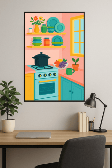 Kolorowa Grafika do Kuchni - CasaNookDecor