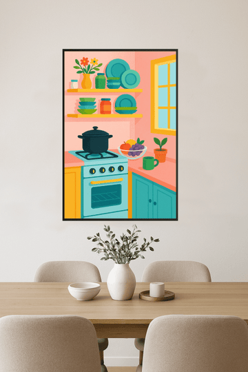 Kolorowa Grafika do Kuchni - CasaNookDecor
