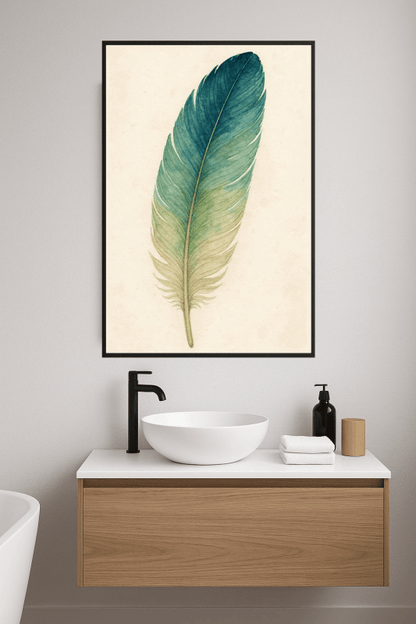 Kolorowa Sztuka Piór w Akwareli - CasaNookDecor