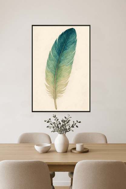 Kolorowa Sztuka Piór w Akwareli - CasaNookDecor