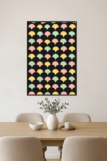 Kolorowy Wzór Muszli Scallop - CasaNookDecor