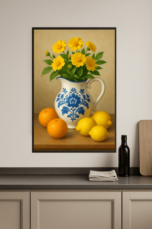 Kwiatowy Dzbanek Z Owocami - CasaNookDecor