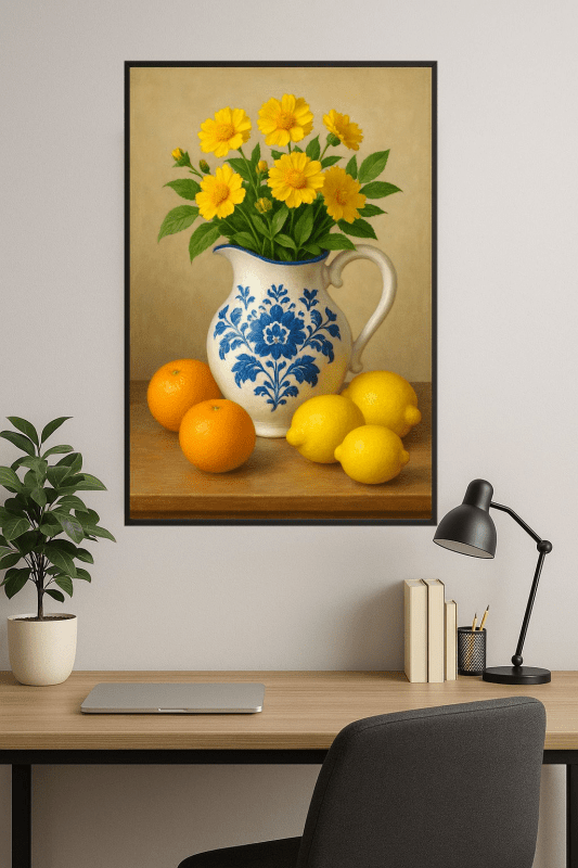 Kwiatowy Dzbanek Z Owocami - CasaNookDecor