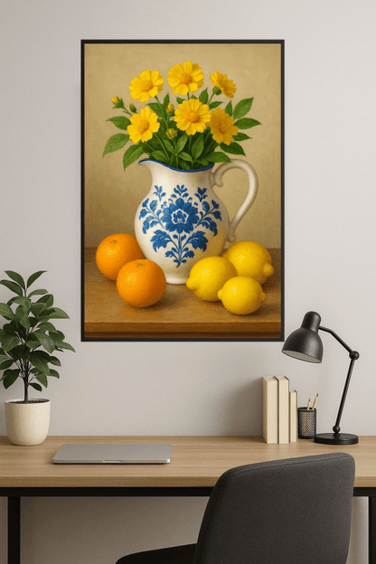 Kwiatowy Dzbanek Z Owocami - CasaNookDecor