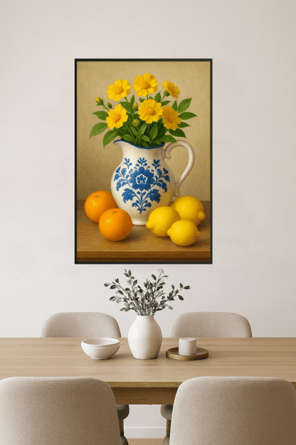 Kwiatowy Dzbanek Z Owocami - CasaNookDecor