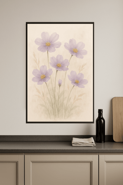 Kwiatowy Motyw Lawendy - CasaNookDecor