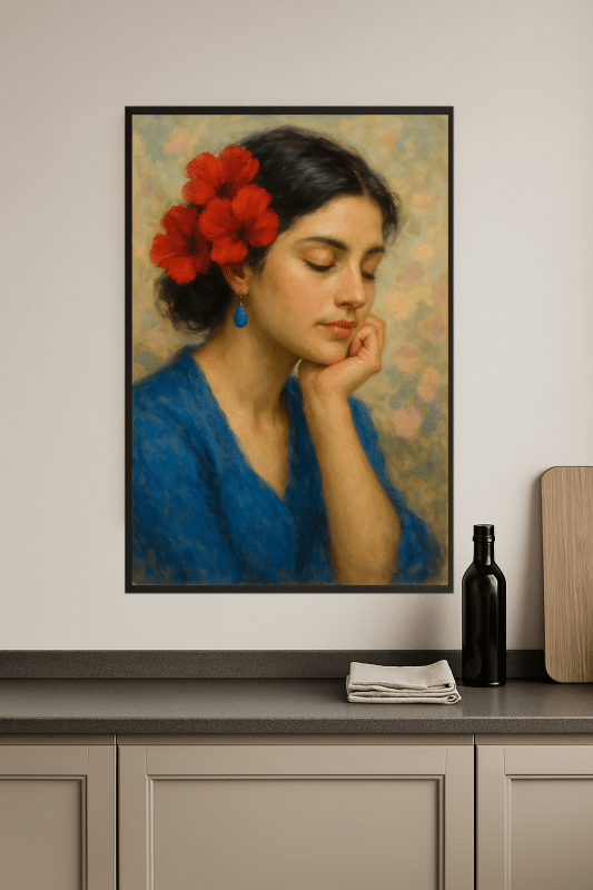 Kwiatowy portret artystyczny - CasaNookDecor