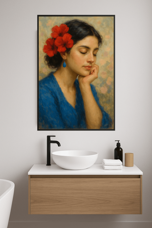 Kwiatowy portret artystyczny - CasaNookDecor
