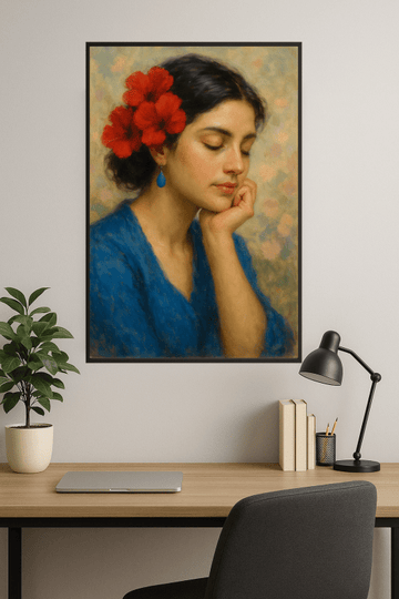 Kwiatowy portret artystyczny - CasaNookDecor
