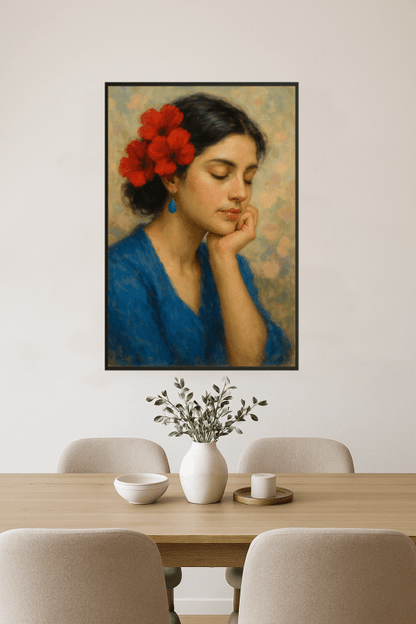 Kwiatowy portret artystyczny - CasaNookDecor