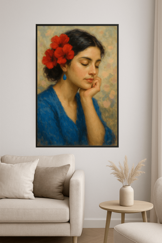 Kwiatowy portret artystyczny - CasaNookDecor