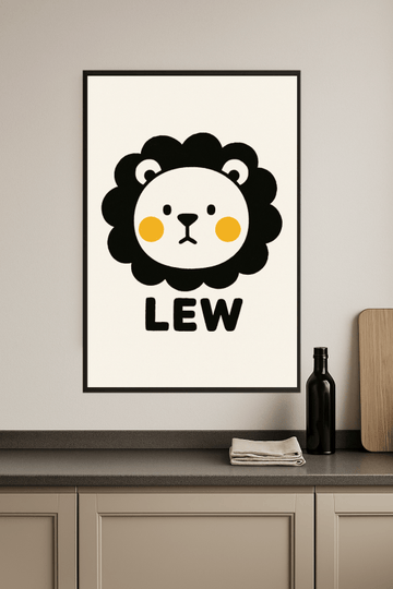 Lew: Kreskówkowy Lew - CasaNookDecor