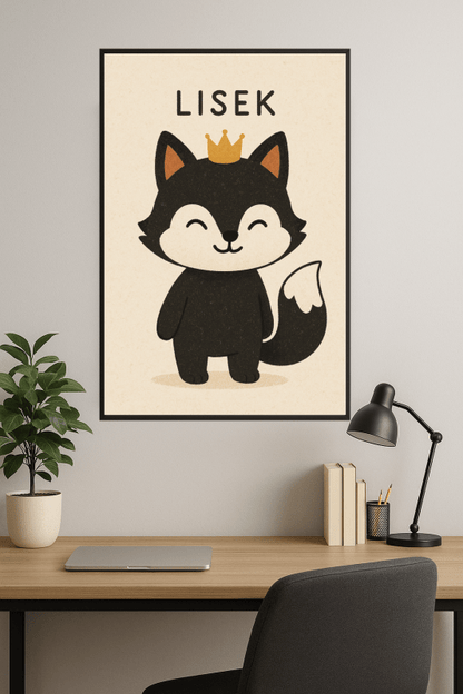 Lisek The Fox Ilustracja - CasaNookDecor