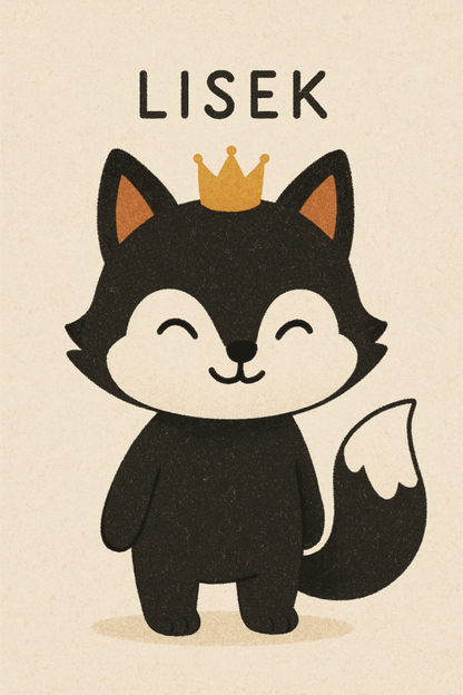 Lisek The Fox Ilustracja - CasaNookDecor