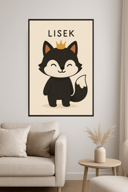 Lisek The Fox Ilustracja - CasaNookDecor