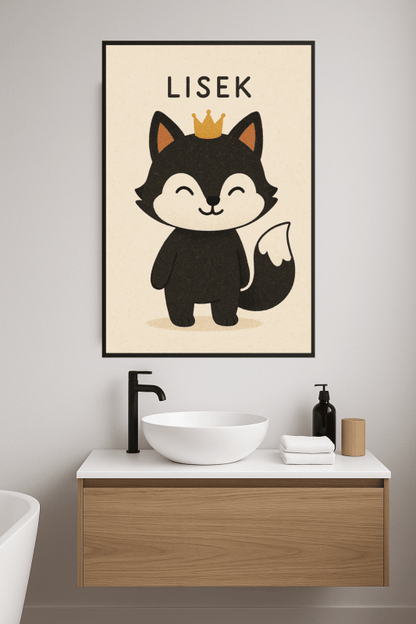 Lisek The Fox Ilustracja - CasaNookDecor