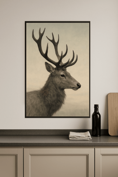 Majestatyczny Profil Jelenia - CasaNookDecor