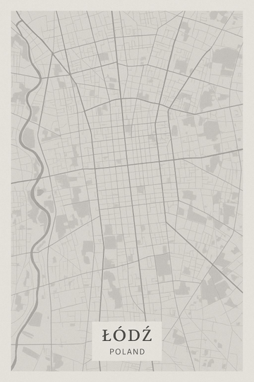Mapa Łodzi w Polsce - CasaNookDecor