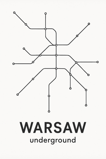 Mapa Metra Warszawy - CasaNookDecor