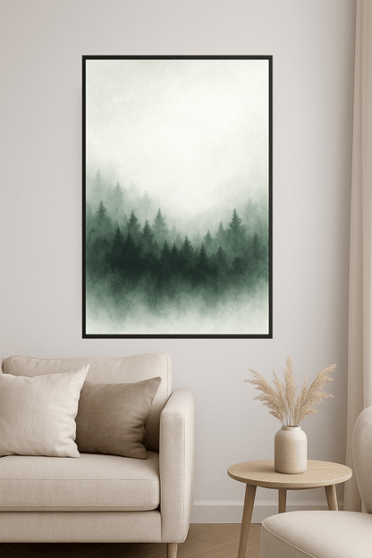 Mgliste Krajobrazy Lasu - CasaNookDecor