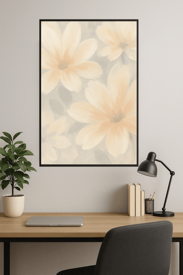 Miękka Abstrakcyjna Sztuka Kwiatowa - CasaNookDecor