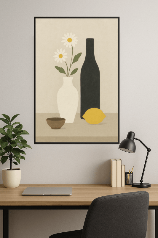 Minimalistyczna Kwiatowa Martwa Natura - CasaNookDecor