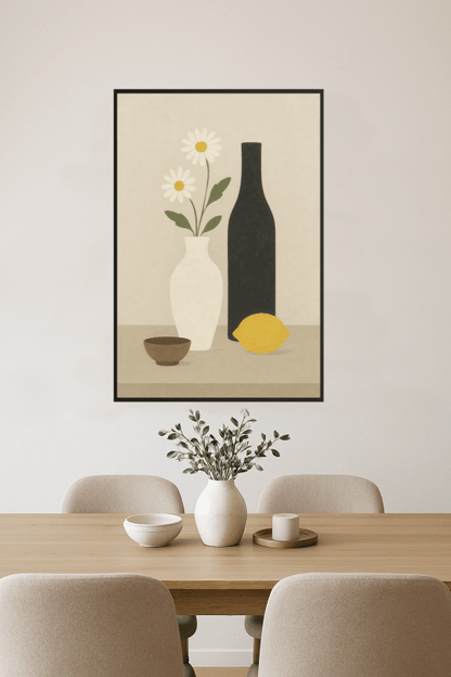 Minimalistyczna Kwiatowa Martwa Natura - CasaNookDecor