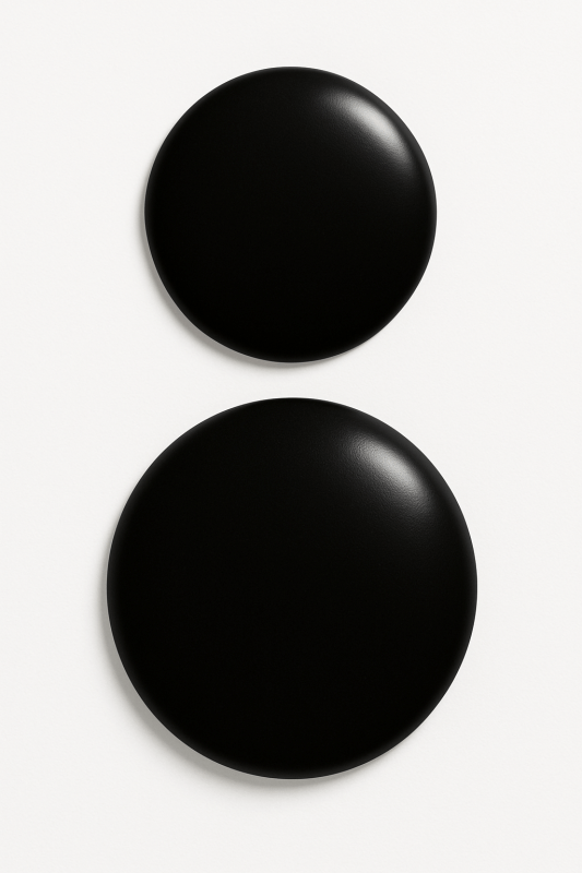 Minimalistyczna Sztuka Czarnego Koła - CasaNookDecor