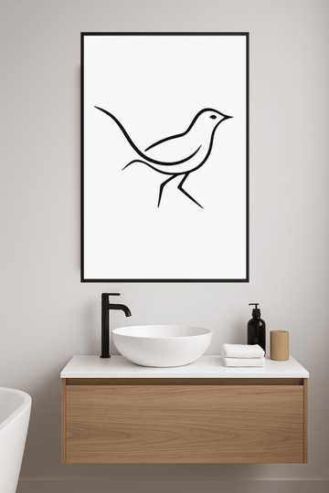 Minimalistyczna Sztuka Liniowa Zwierząt - CasaNookDecor