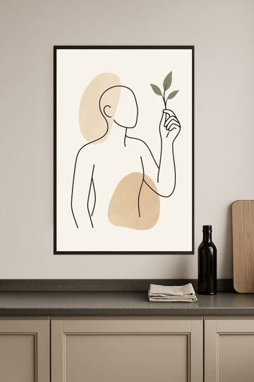 Minimalistyczny Druk Sztuki Liniowej - CasaNookDecor