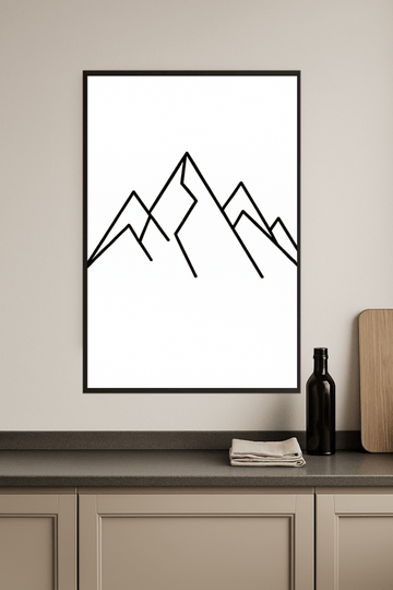 Minimalistyczny Plakat Sztuki Górskiej - CasaNookDecor