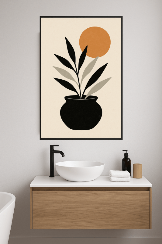 Minimalistyczny Plakat Sztuki Roślinnej - CasaNookDecor