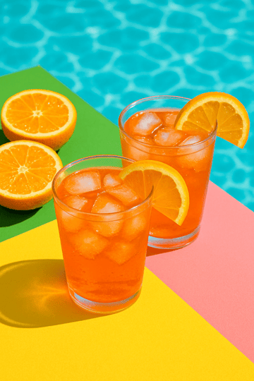 Mykonos - Plakat Sztuki Koktajlowej - CasaNookDecor