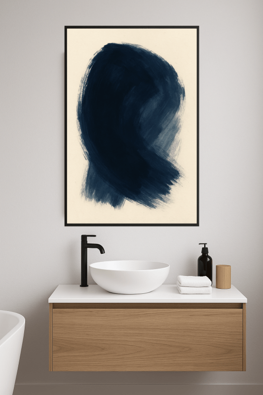 Niebieska Abstrakcyjna Sztuka - CasaNookDecor
