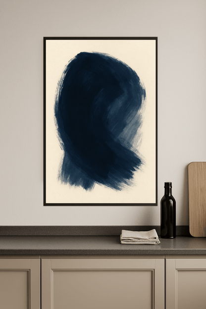 Niebieska Abstrakcyjna Sztuka - CasaNookDecor