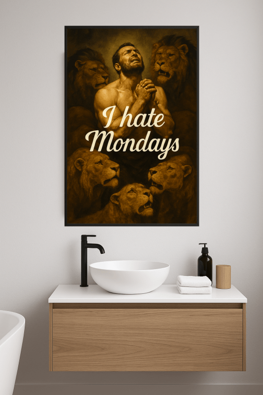 Nienawidzę Poniedziałków - Plakat Sztuki - CasaNookDecor