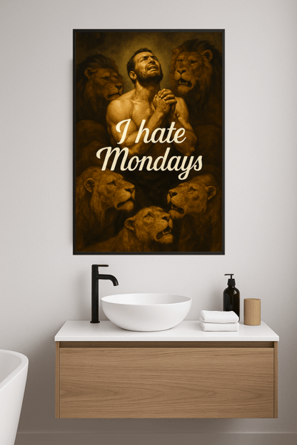 Nienawidzę Poniedziałków - Plakat Sztuki - CasaNookDecor