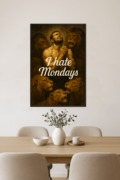 Nienawidzę Poniedziałków - Plakat Sztuki - CasaNookDecor