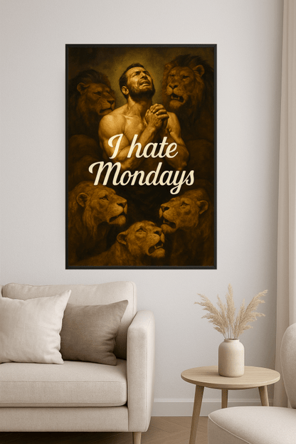 Nienawidzę Poniedziałków - Plakat Sztuki - CasaNookDecor