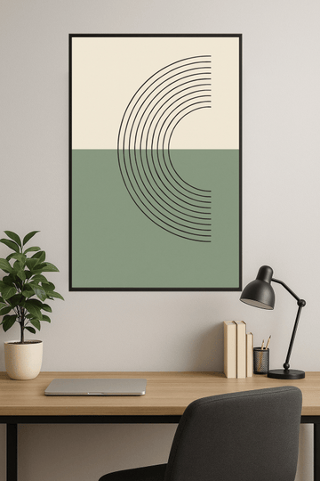 Nowoczesny Druk Sztuki Geometrycznej - CasaNookDecor