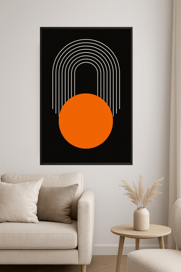 Nowoczesny Druk Sztuki Geometrycznej - CasaNookDecor