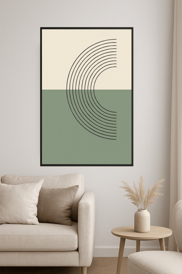 Nowoczesny Druk Sztuki Geometrycznej - CasaNookDecor