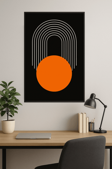 Nowoczesny Druk Sztuki Geometrycznej - CasaNookDecor