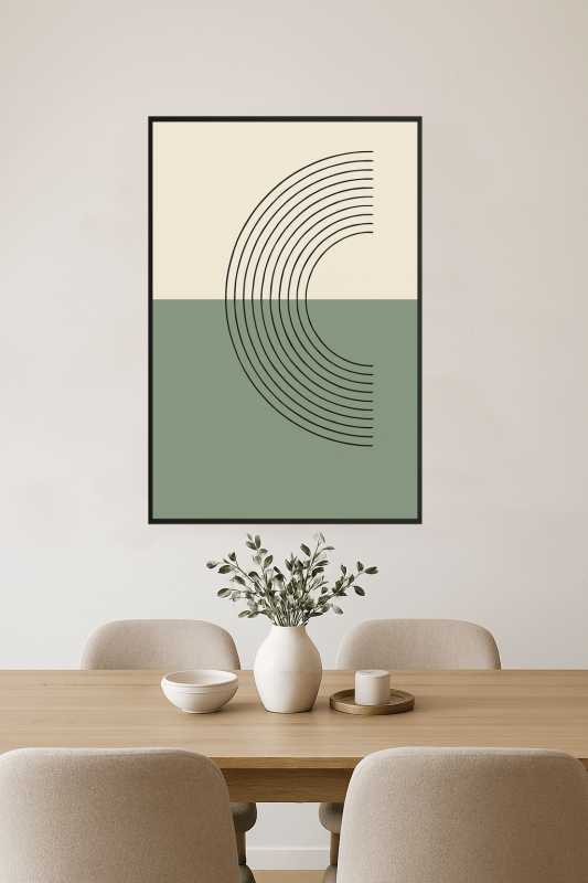 Nowoczesny Druk Sztuki Geometrycznej - CasaNookDecor