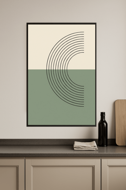 Nowoczesny Druk Sztuki Geometrycznej - CasaNookDecor