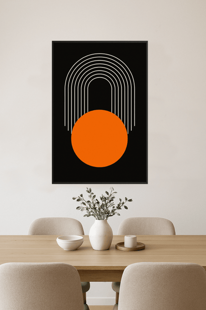 Nowoczesny Druk Sztuki Geometrycznej - CasaNookDecor