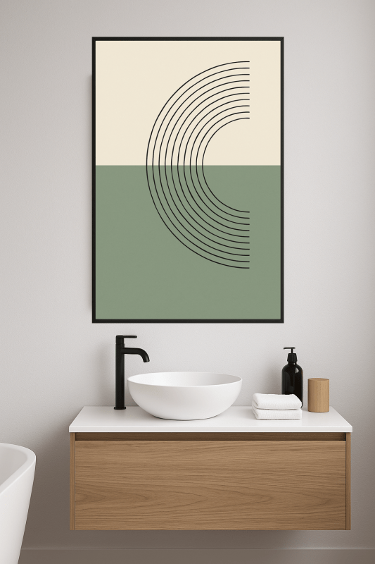 Nowoczesny Druk Sztuki Geometrycznej - CasaNookDecor