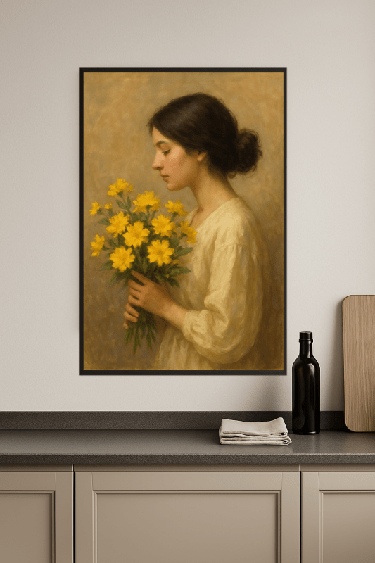 Obraz Bukiet Żółtych Kwiatów - CasaNookDecor