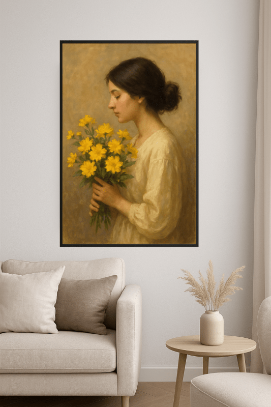 Obraz Bukiet Żółtych Kwiatów - CasaNookDecor